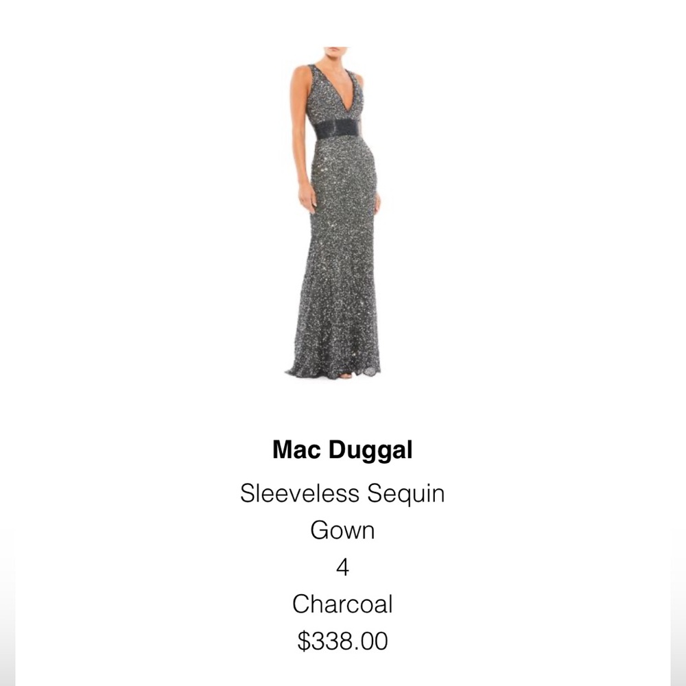 NWT MacDuggal Beaded Gown